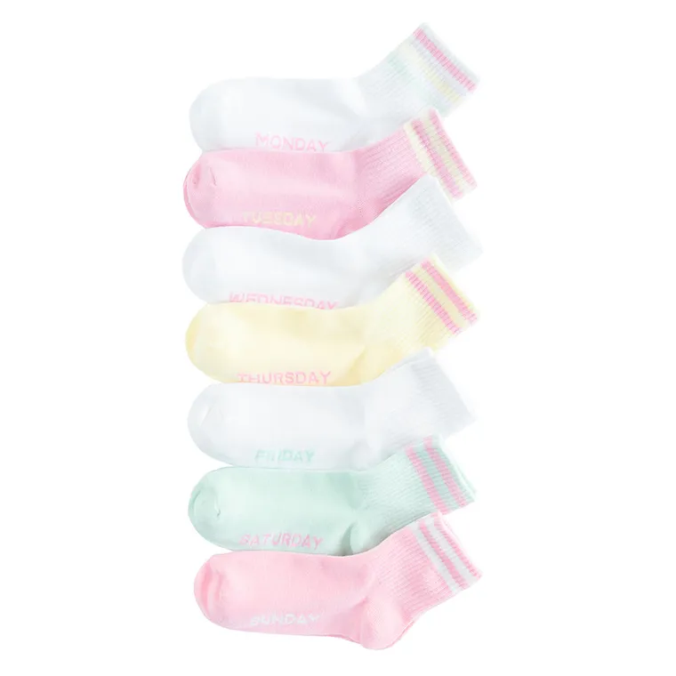 Cool Club, Skarpetki dziewczęce, mix, zestaw, 7 szt.