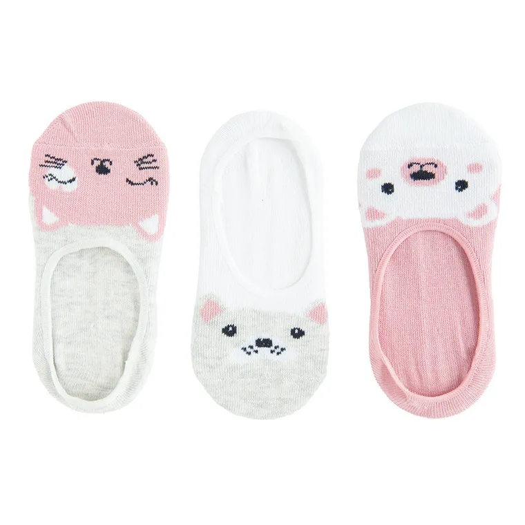 Cool Club, Skarpetki dziewczęce, stopki do balerin, mix, zestaw, 3 szt.