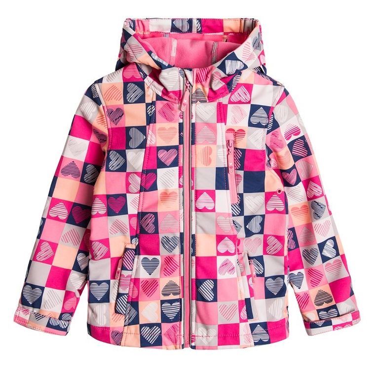 Cool Club, Softshell dziewczęcy, różowy, serca