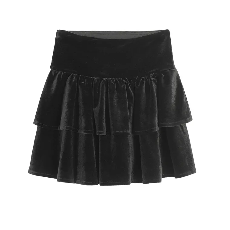 Cool Club, Spódnica dziewczęca, welurowa, czarna