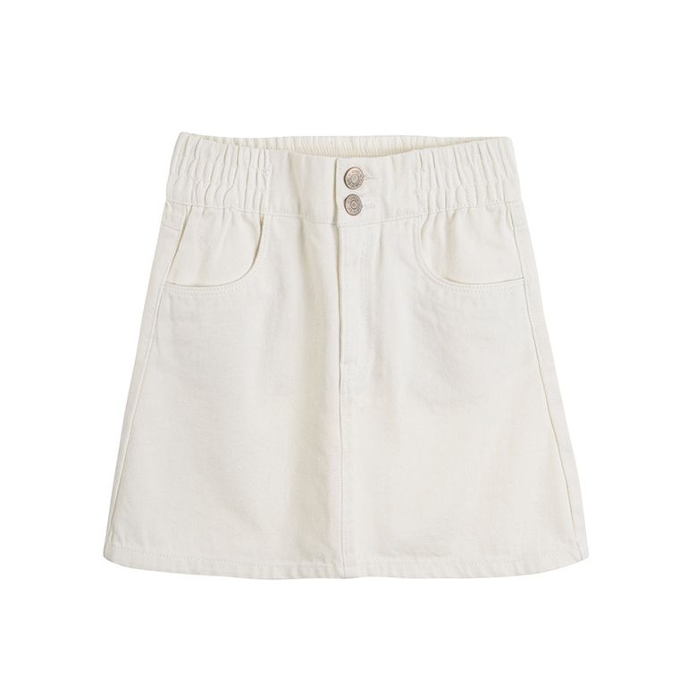 Cool Club, Spódnica jeansowa dziewczęca, ecru