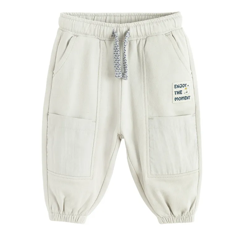 Cool Club, Spodnie dresowe chłopięce, beżowe