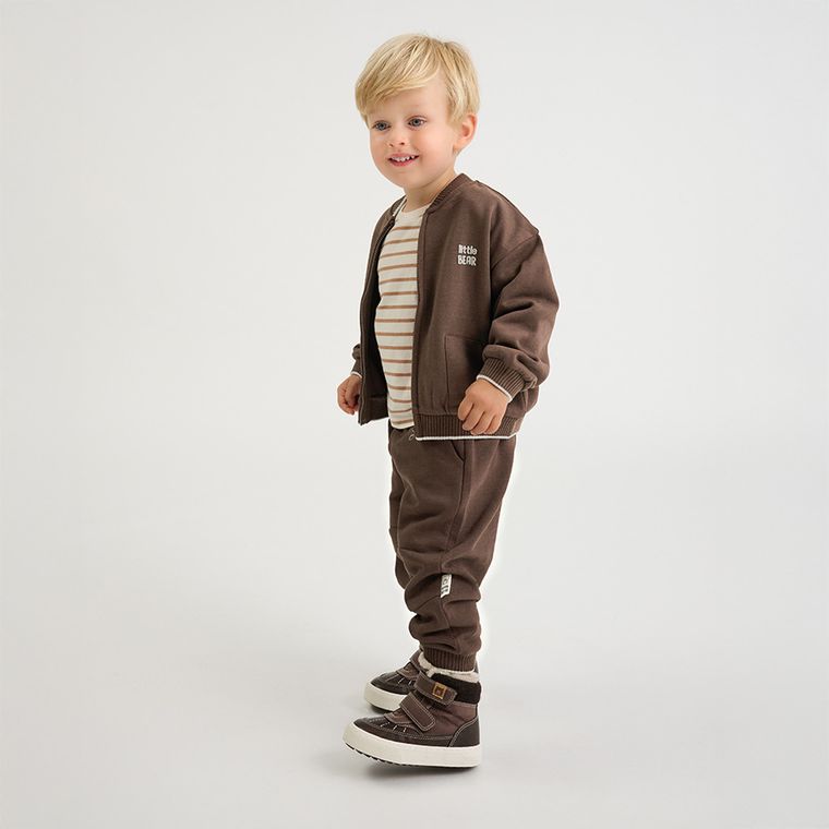 Cool Club, Spodnie dresowe chłopięce, brązowe