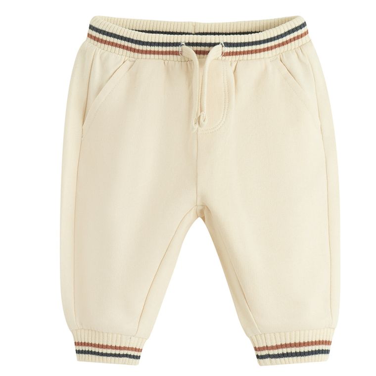Cool Club, Spodnie dresowe chłopięce, ecru