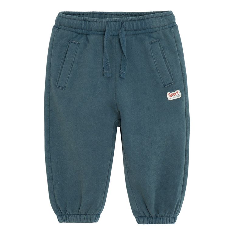 Cool Club, Spodnie dresowe chłopięce, ocieplane, granatowe