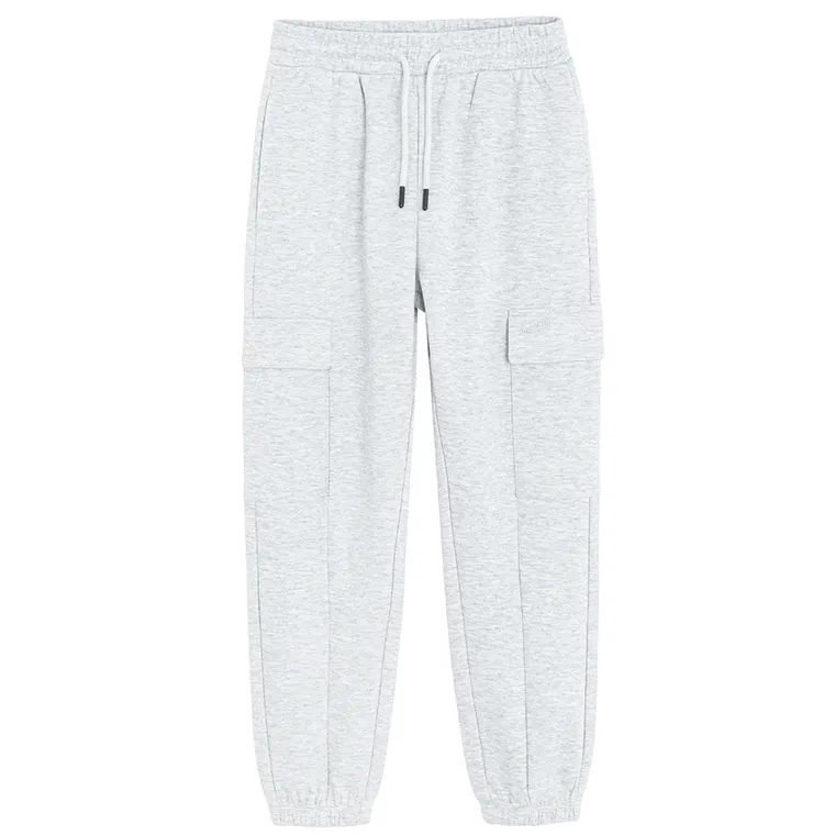 Cool Club, Spodnie dresowe chłopięce, relaxed, szare