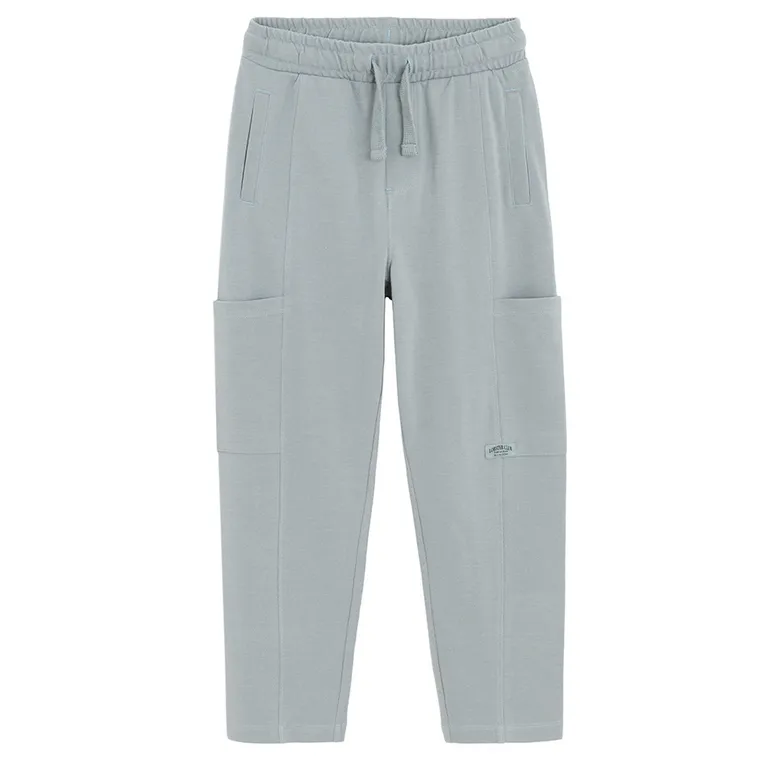 Cool Club, Spodnie dresowe chłopięce, relaxed, szare