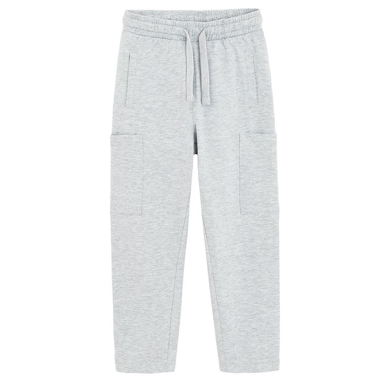 Cool Club, Spodnie dresowe chłopięce, relaxed, szare