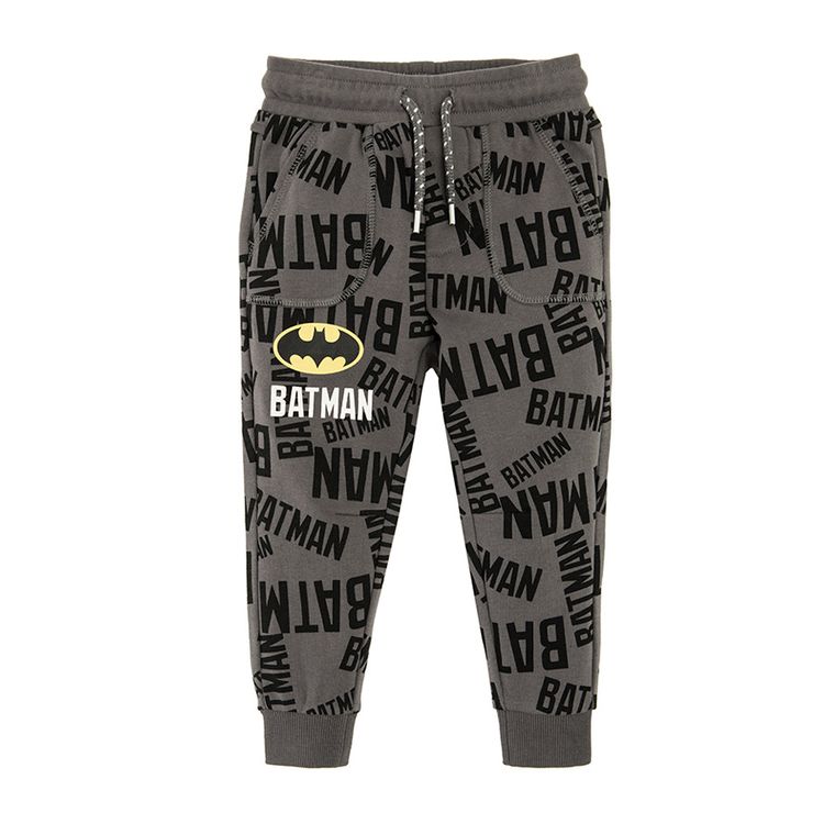 Cool Club, Spodnie dresowe chłopięce, szare, Batman