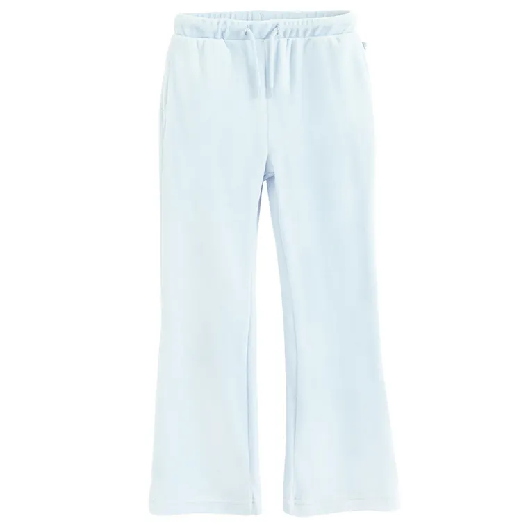 Cool Club, Spodnie dresowe dziewczęce, flare, welurowe, niebieskie