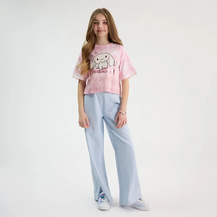 Cool Club, Spodnie dresowe dziewczęce, wide, niebieskie