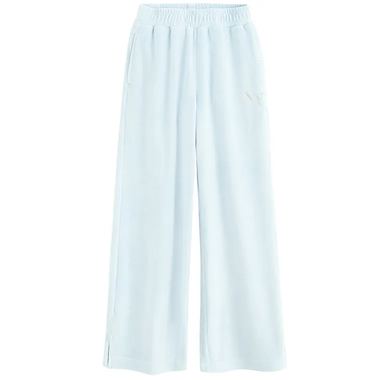 Cool Club, Spodnie dresowe dziewczęce, wide, welurowe, niebieskie