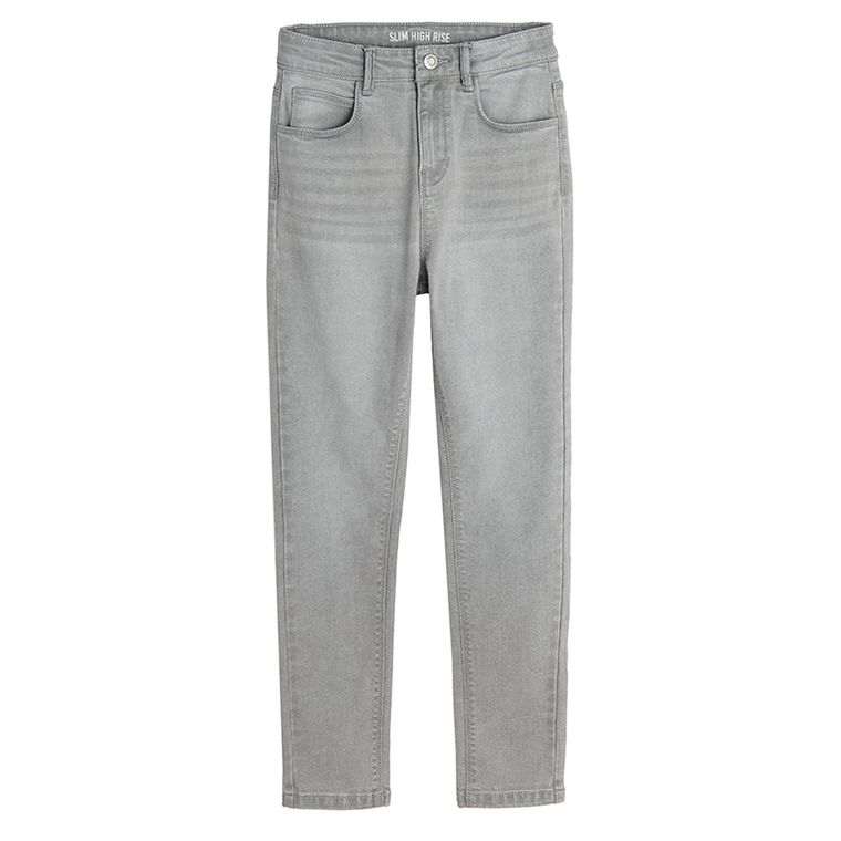Cool Club, Spodnie jeansowe dziewczęce, slim fit, jasnoszare