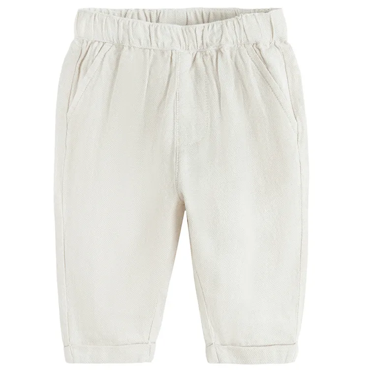 Cool Club, Spodnie materiałowe chłopięce, beżowe