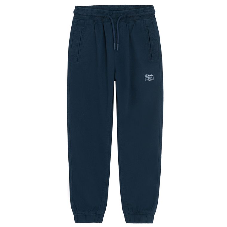 Cool Club, Spodnie materiałowe chłopięce, jogger, granatowe
