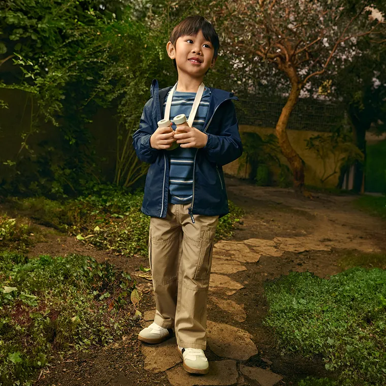 Cool Club, Spodnie materiałowe chłopięce, wide leg, beżowe