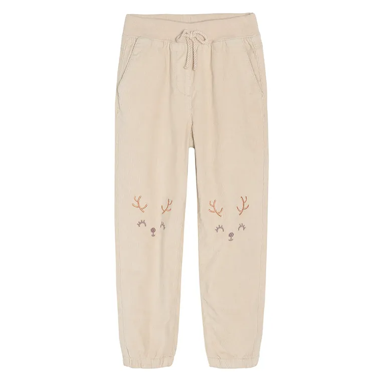 Cool Club, Spodnie materiałowe dziewczęce, beżowe