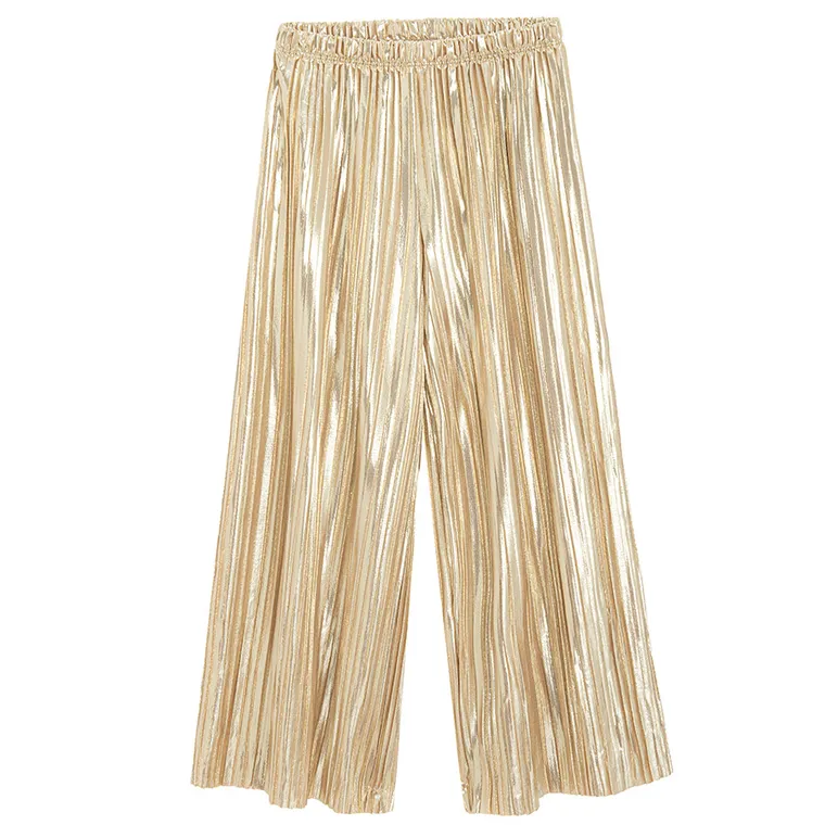 Cool Club, Spodnie materiałowe dziewczęce, wide, złote