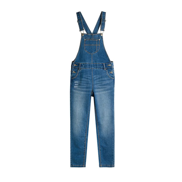 Cool Club, Spodnie ogrodniczki jeansowe dziewczęce, denim