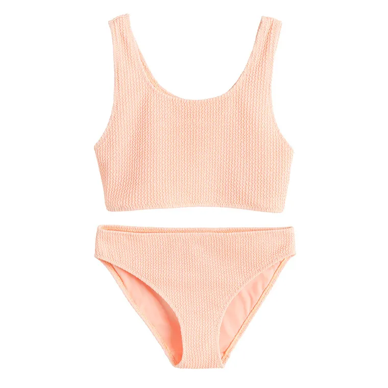 Cool Club, Strój kąpielowy dziewczęcy dwuczęściowy, UV 50, brzoskwiniowy