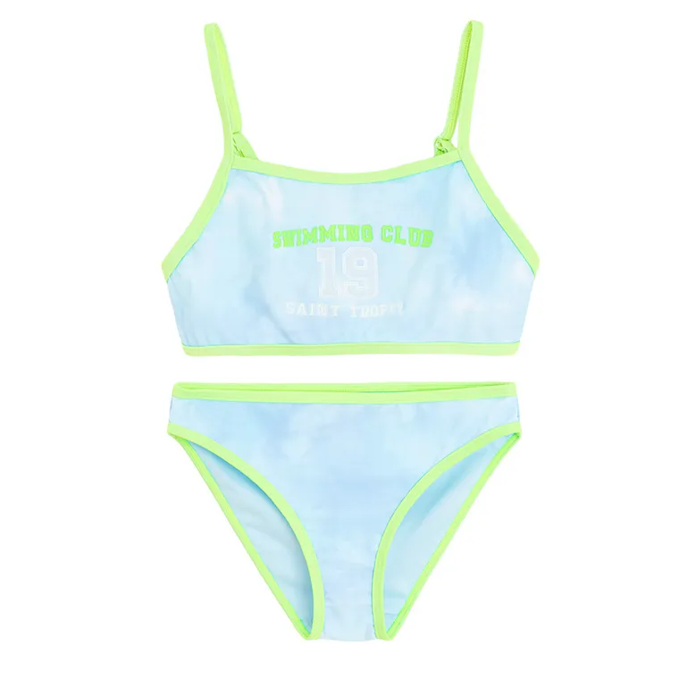 Cool Club, Strój kąpielowy dziewczęcy dwuczęściowy, UV 50, niebieski