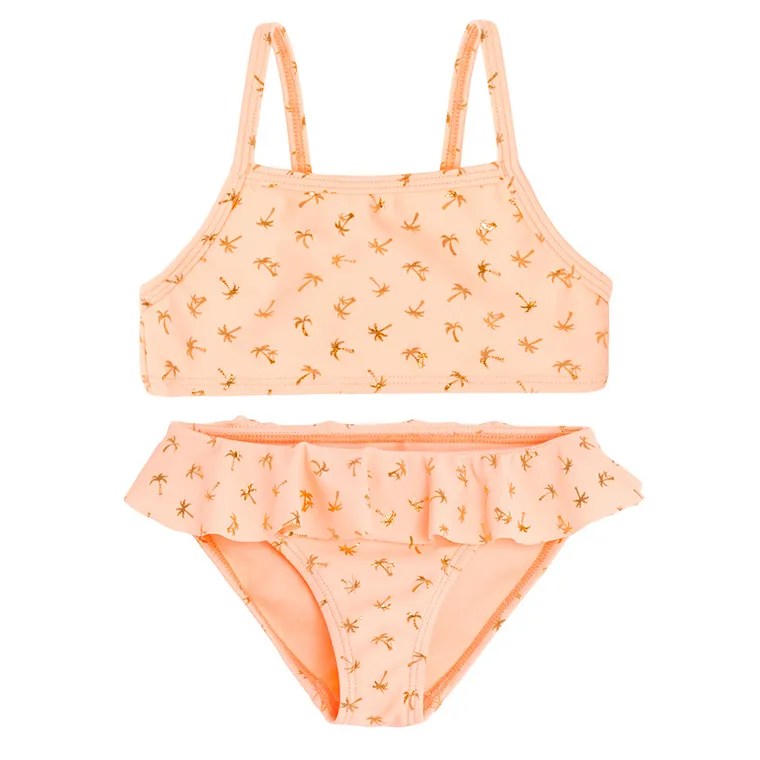 Cool Club, Strój kąpielowy dziewczęcy dwuczęściowy, UV 50, pomarańczowy