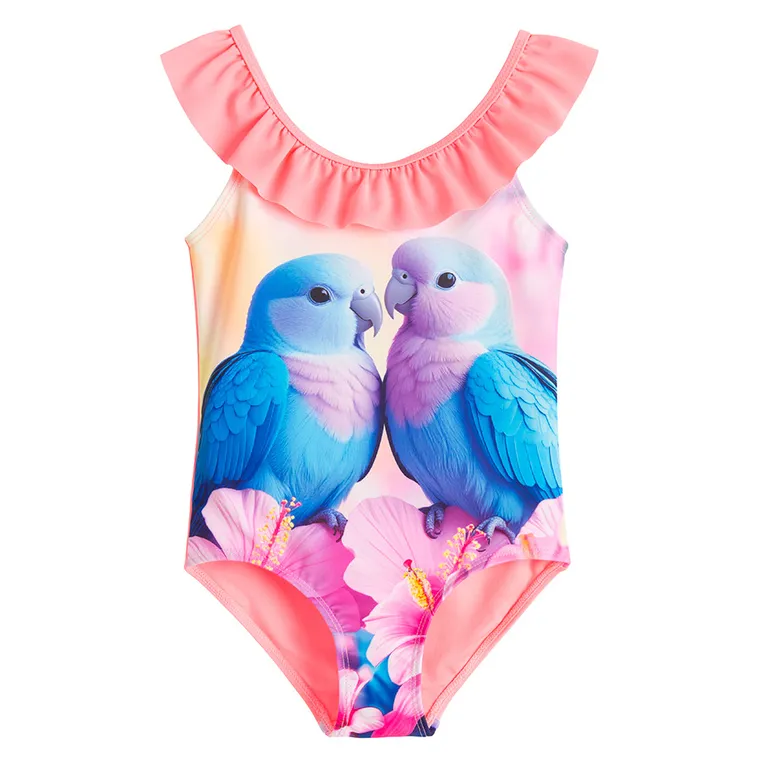 Cool Club, Strój kąpielowy dziewczęcy jednoczęściowy, UV 50, mix