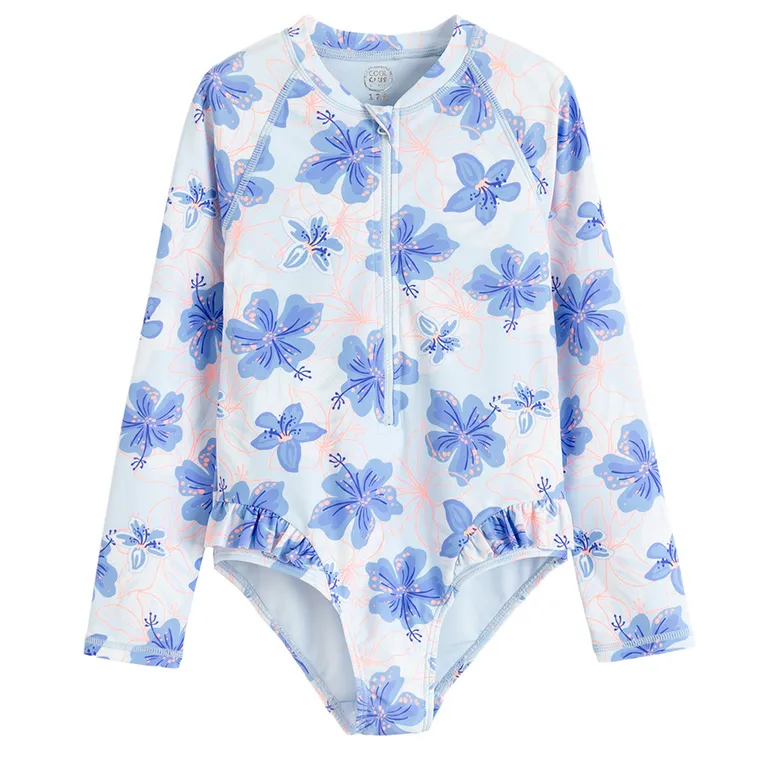 Cool Club, Strój kąpielowy dziewczęcy jednoczęściowy, UV 50, niebieski