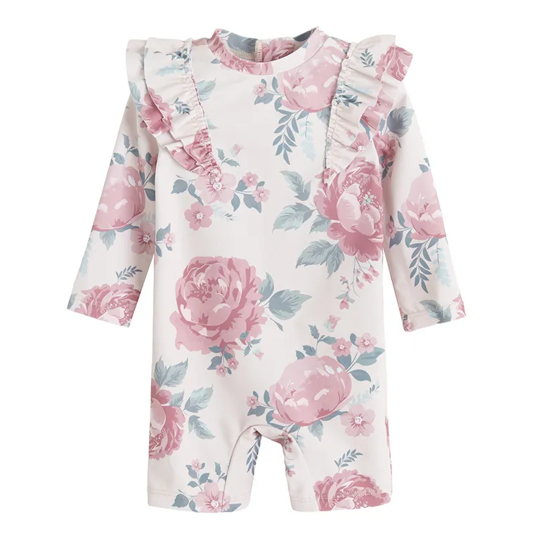 Cool Club, Strój kąpielowy dziewczęcy jednoczęściowy, UV 50, różowy