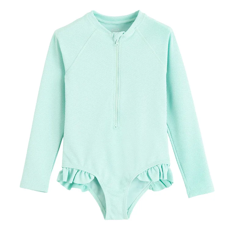 Cool Club, Strój kąpielowy dziewczęcy jednoczęściowy, UV 50, turkusowy