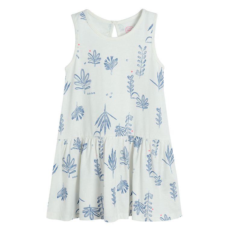 Cool Club, Sukienka dziewczęca bez rękawów, biała