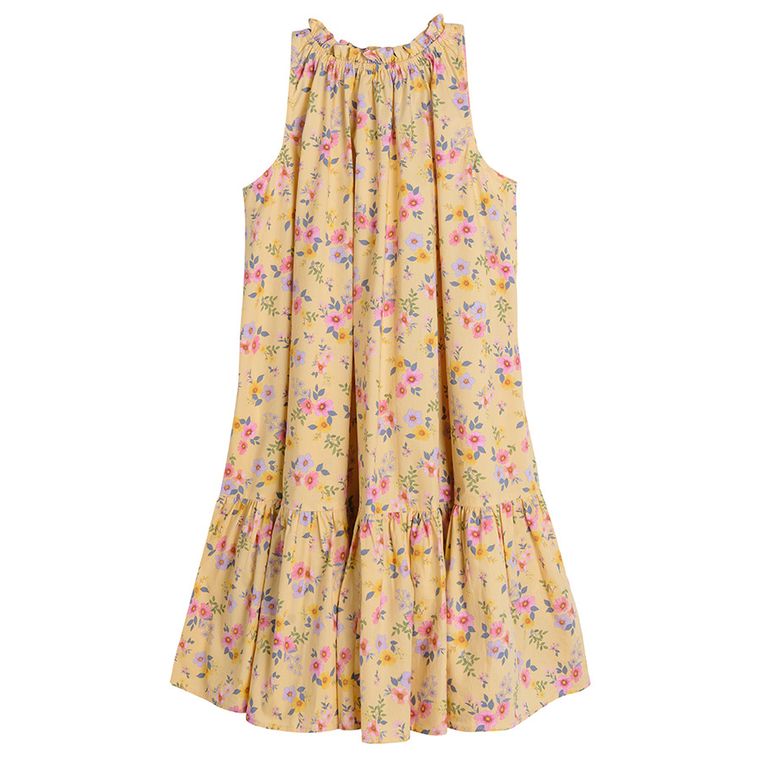 Cool Club, Sukienka dziewczęca bez rękawów, brzoskwiniowa