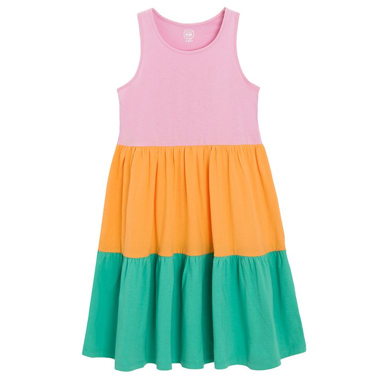 Cool Club, Sukienka dziewczęca bez rękawów, mix