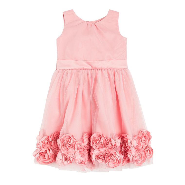 Cool Club, Sukienka dziewczęca bez rękawów, róże