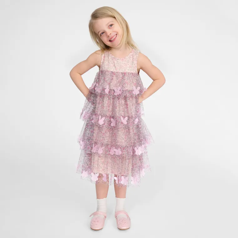 Cool Club, Sukienka dziewczęca bez rękawów, różowa