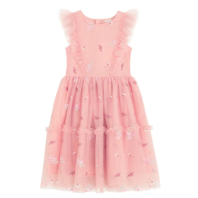 Cool Club, Sukienka dziewczęca bez rękawów, różowa