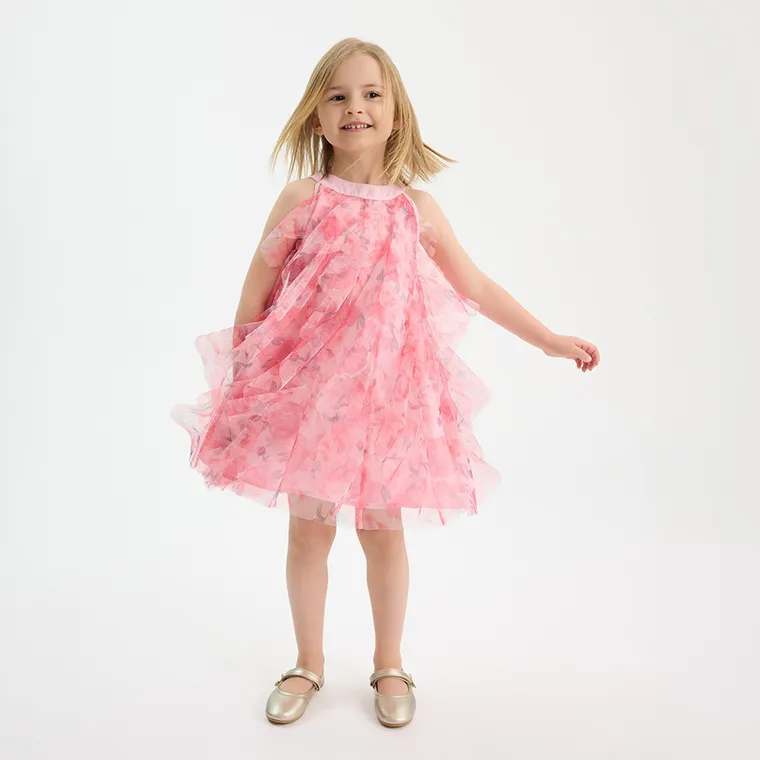 Cool Club, Sukienka dziewczęca bez rękawów, różowa