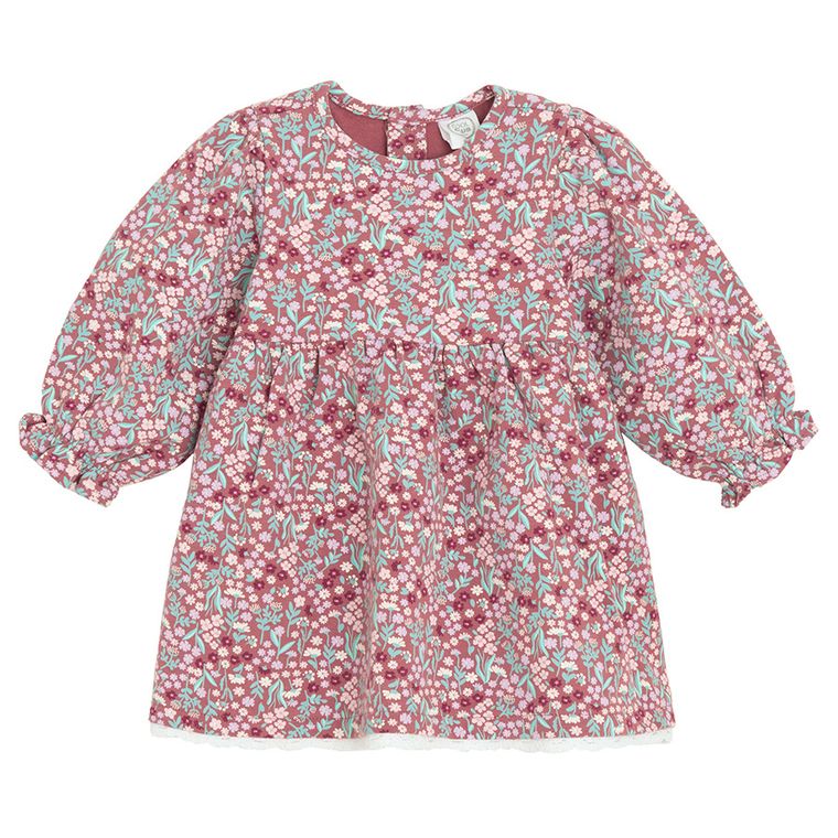 Cool Club, Sukienka dziewczęca z długim rękawem, fioletowa