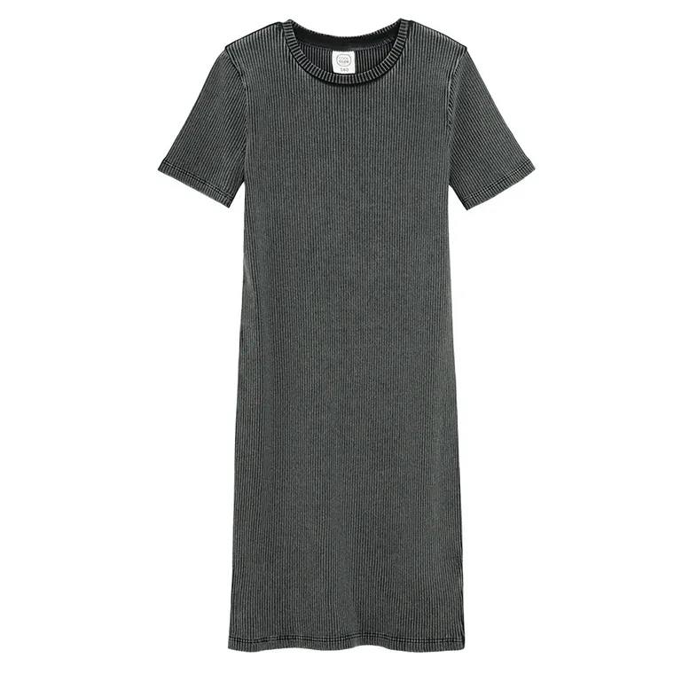 Cool Club, Sukienka dziewczęca z krótkim rękawem, grafitowa