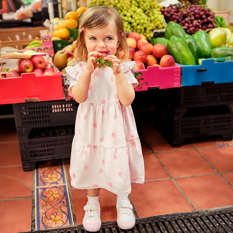 Cool Club, Sukienka dziewczęca z krótkim rękawem, różowa