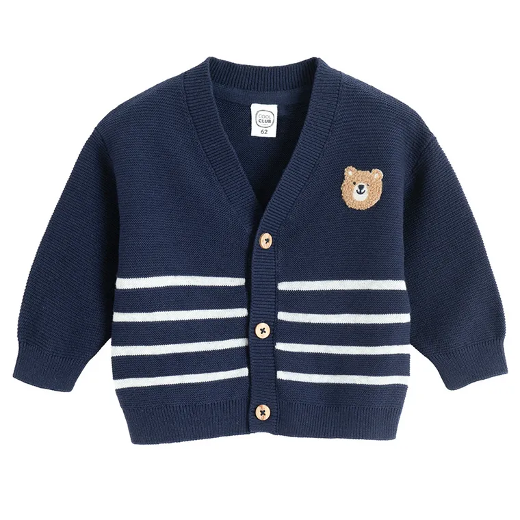 Cool Club, Sweter chłopięcy, rozpinany, niebieski