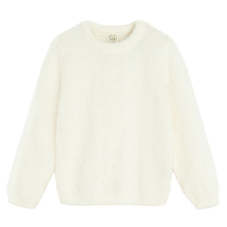 Cool Club, Sweter dziewczęcy, biały