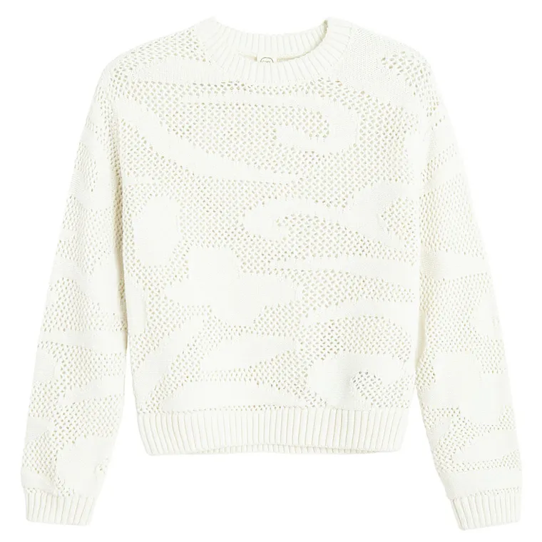 Cool Club, Sweter dziewczęcy, biały