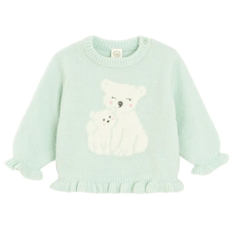 Cool Club, Sweter dziewczęcy, miętowy