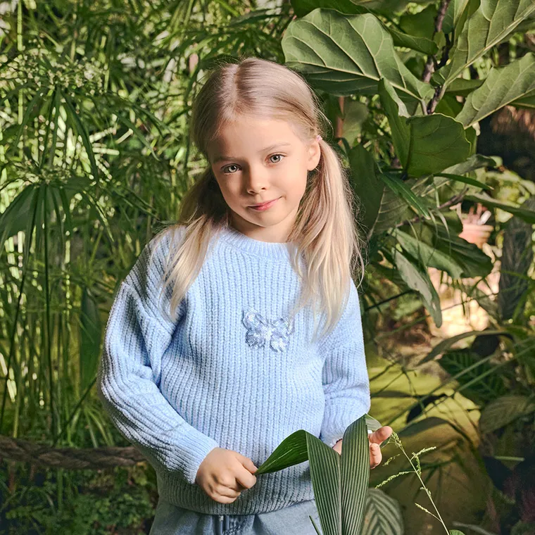 Cool Club, Sweter dziewczęcy, niebieski