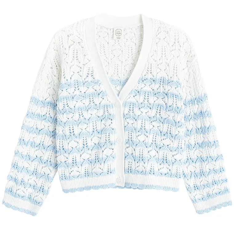 Cool Club, Sweter dziewczęcy, rozpinany, mix