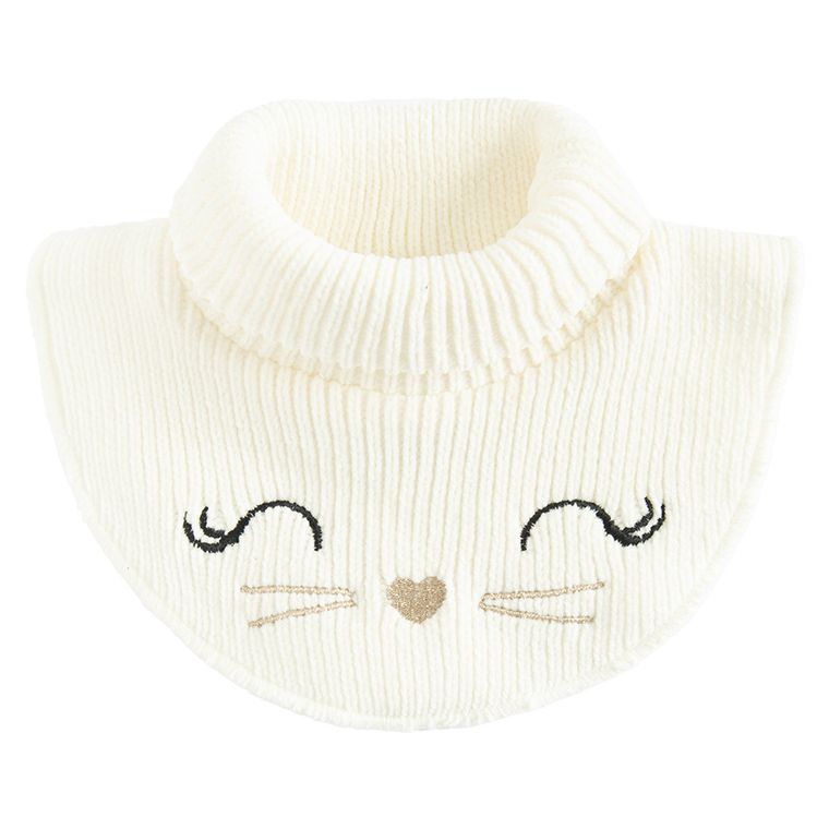 Cool Club, Szalik dziewczęcy z golfem, ecru