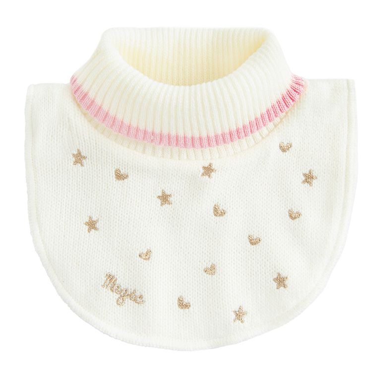 Cool Club, Szalik dziewczęcy z golfem, ecru