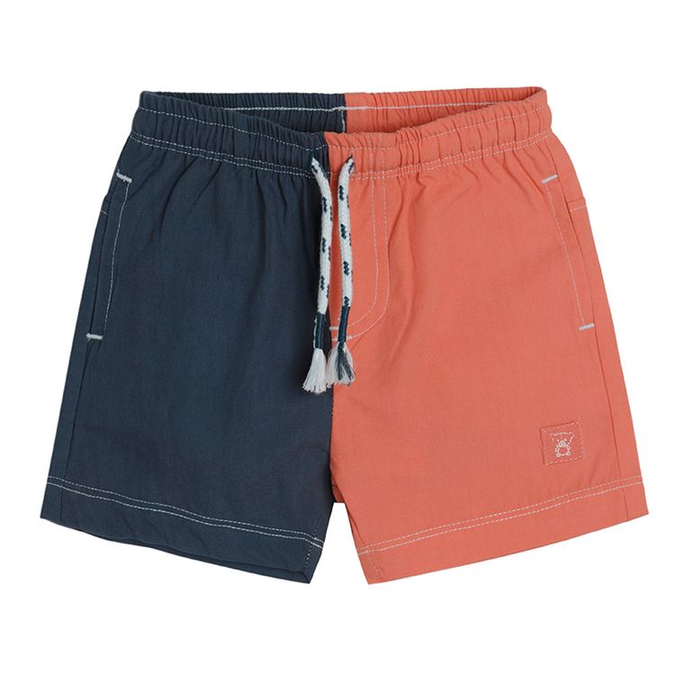 Cool Club, Szorty chłopięce, granatowo-pomarańczowe