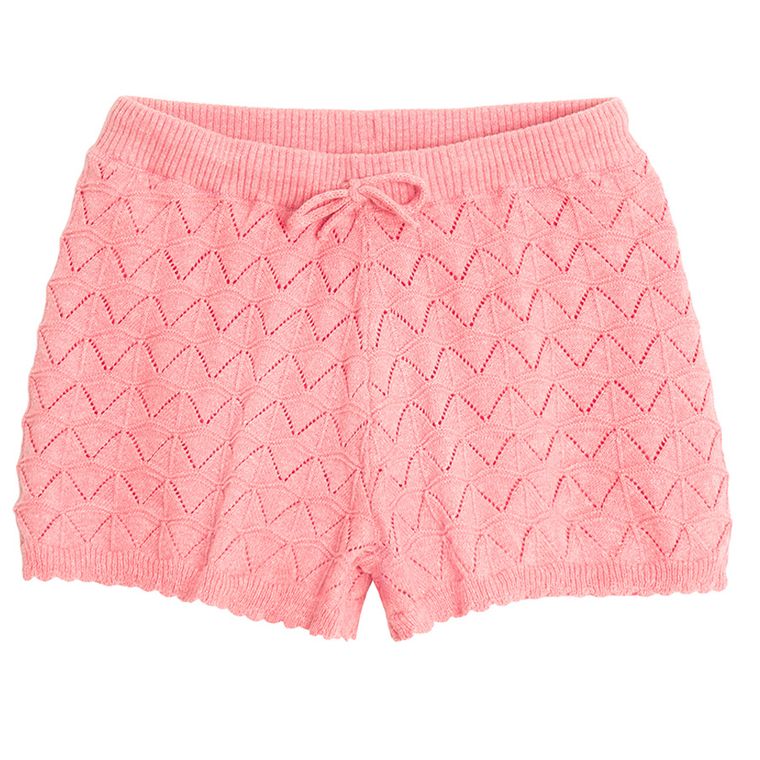 Cool Club, Szorty dziewczęce, sweterkowe, różowe